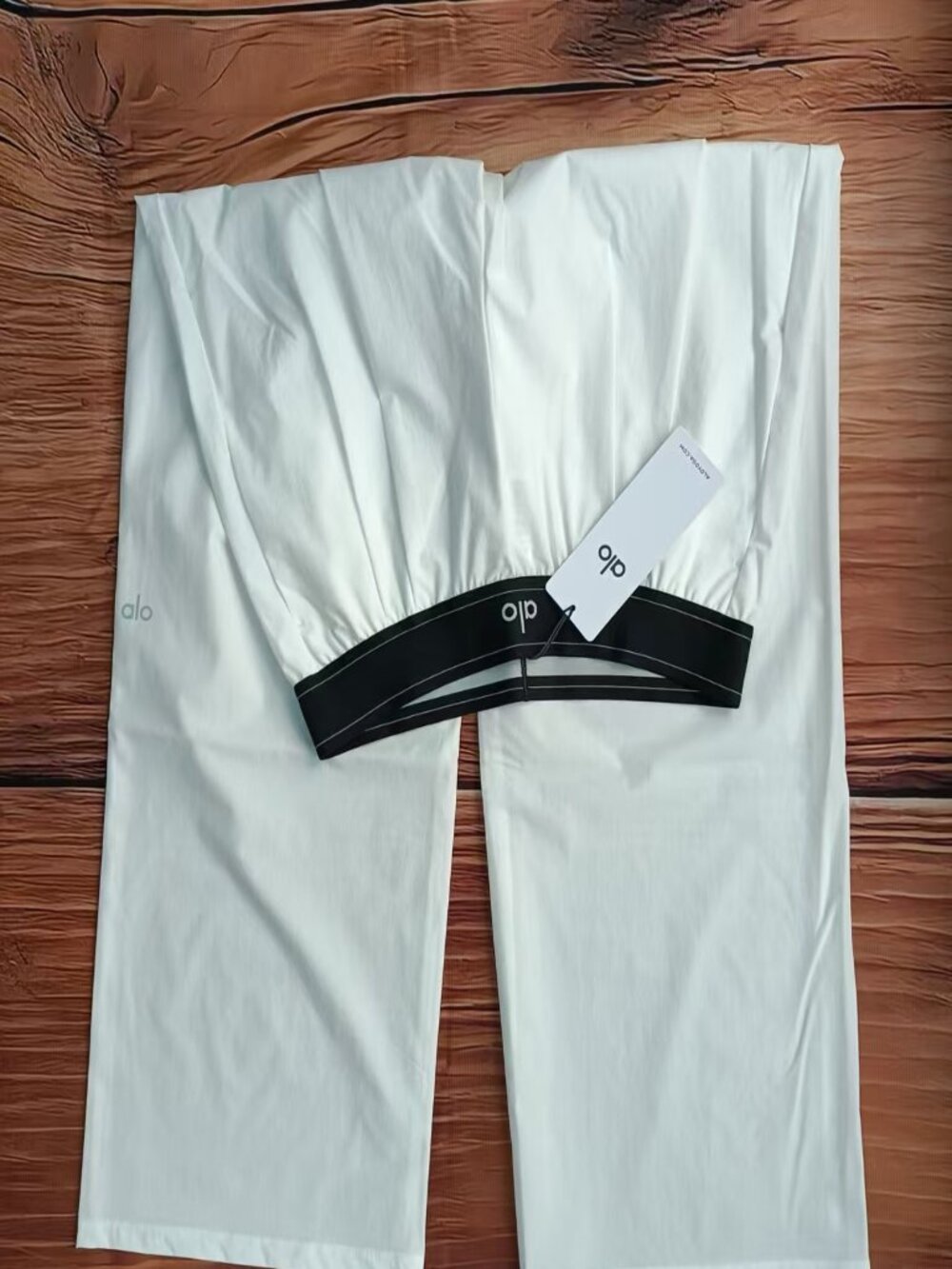 ✦Alo Yoga Suit Up Trouser White Regular Size ✦Loose Fit Pants - Picture 4 of 10